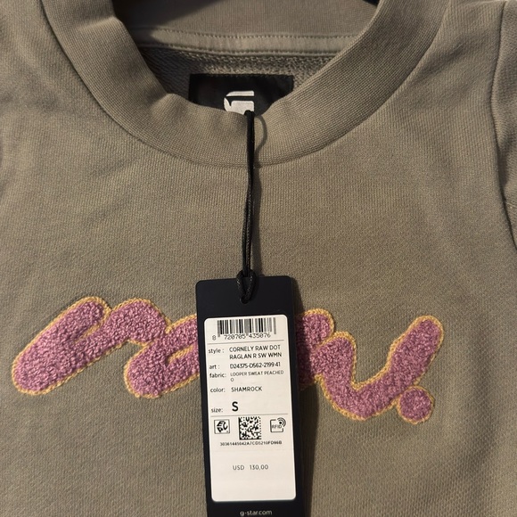 G-Star Raw Cornely RAW Dot Raglan Sweatshirt
Women Size Small - Picture 3 of 3